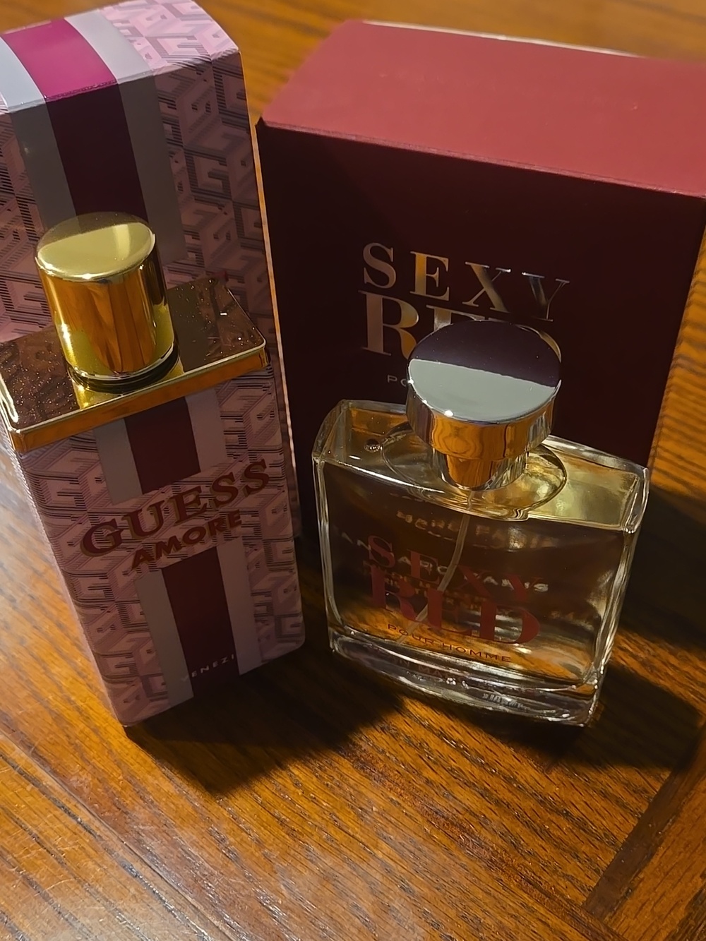 Sexy Red Pour Homme + Guess Amore Fragrance Box Set - Red & Pink - Picture 2 of 4